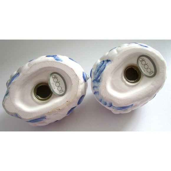 Vintage Ceramic blue and white pheasant/bird - salt and pepper shakers - Abbott - Picture 5 of 7
